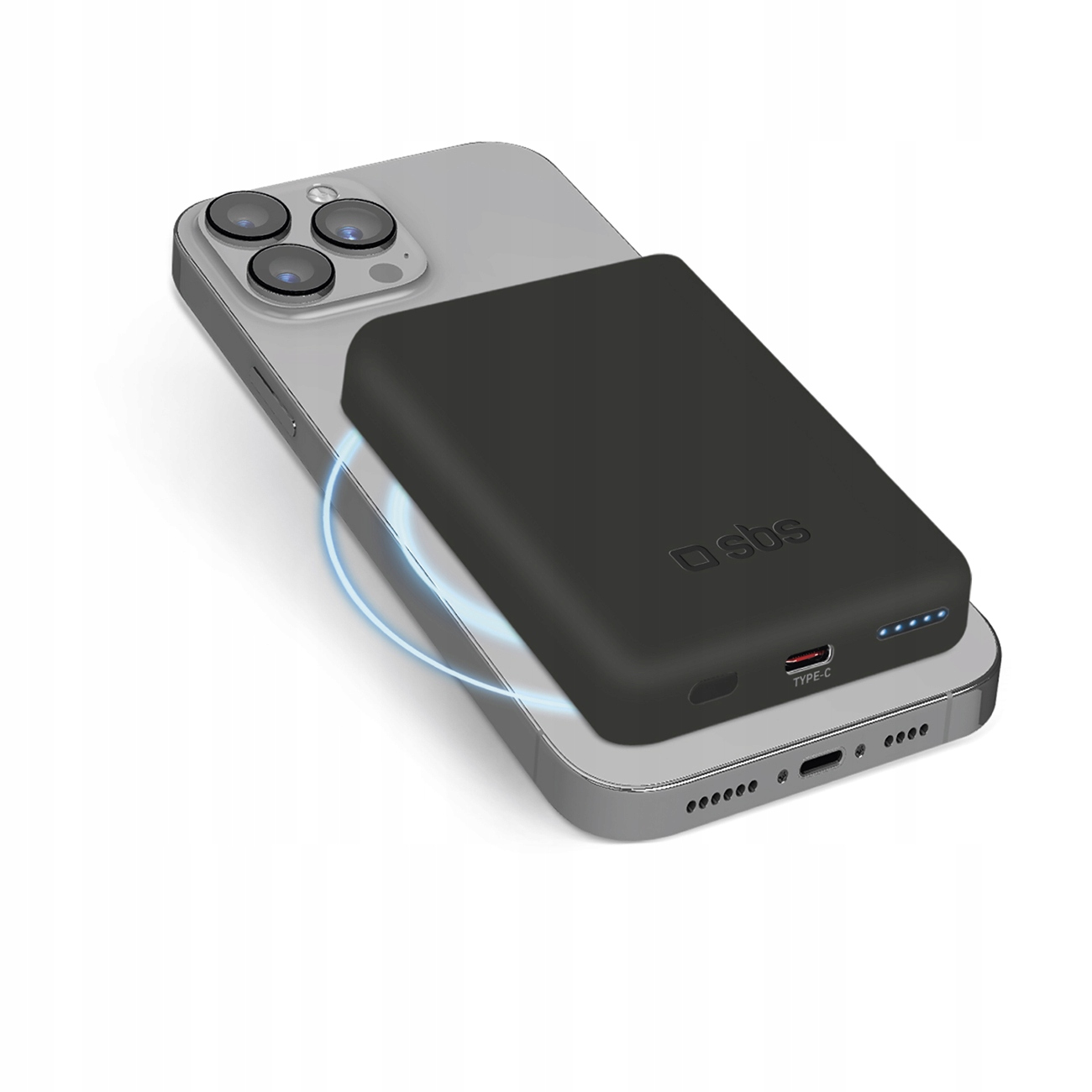 Powerbanka 5000 mAh Usb-c MagSafe černá