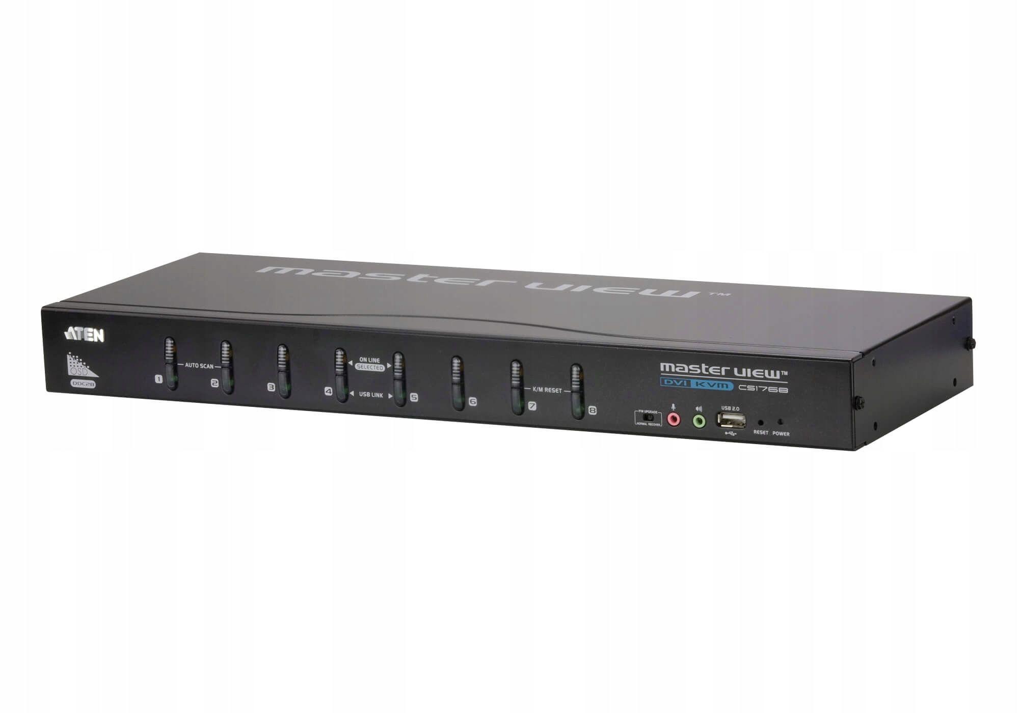 Przełącznik Kvm Aten 8-Port Usb DVI/Audio CS1768 Efektywne Zarządzanie