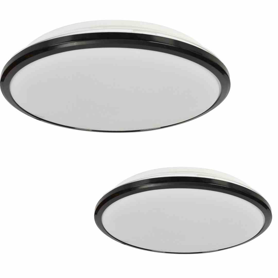 Stropní Svítidlo Led Stropní Svítidlo Koupelnový Terma Black 24W Led IP44 Ø360 mm