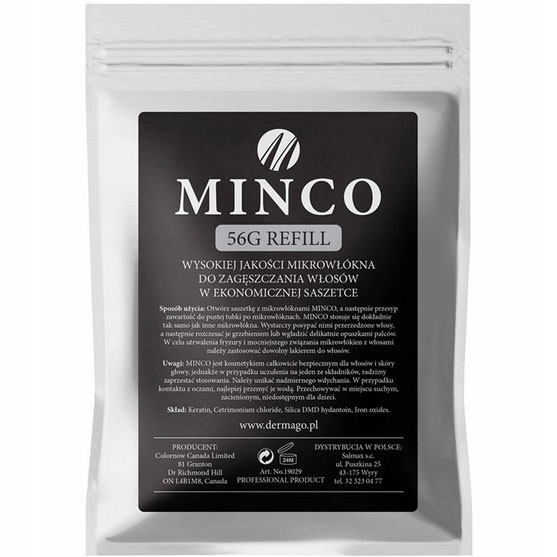 

Minco 56g Mikrowłókna Keratynowe