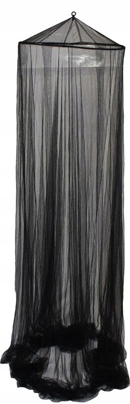 MOSKITIERA NAD ŁÓŻKO BALDACHIM OSŁONA SIATKA OWADY KOMARY CZARNA XXL