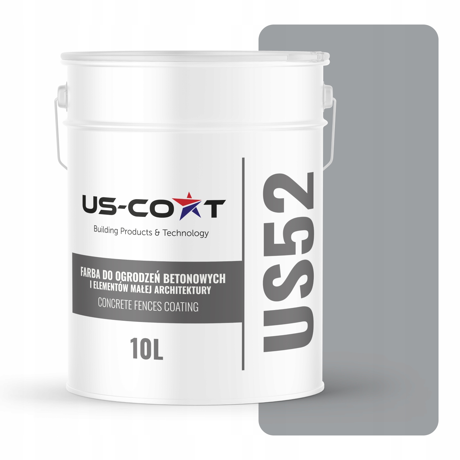 Farba Na Maľovanie Plotov Betónových Plotov Šedá S Modrým F243 10L