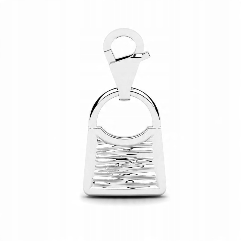 

Charms Z Białego Złota Błyszcząca Torebka