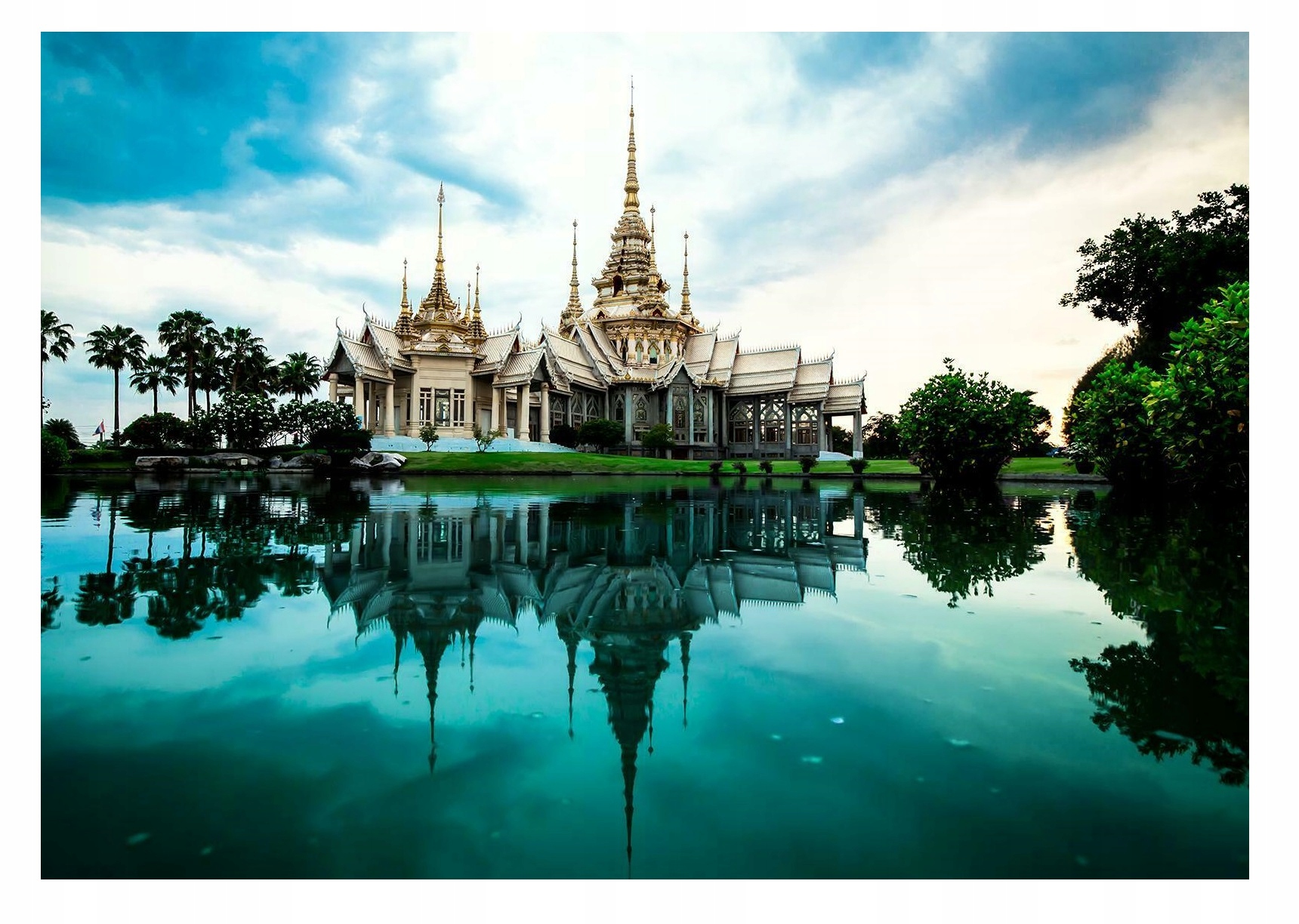 Fototapeta Thajsko Chrám Voda Nebo 416x254