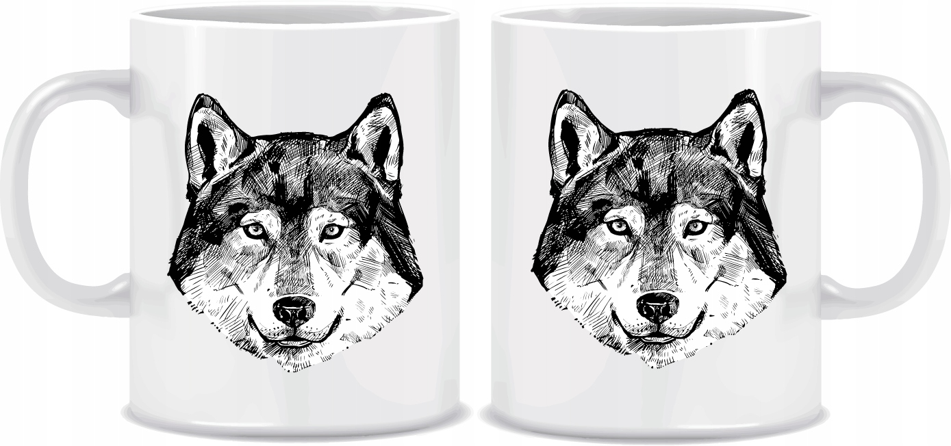 

Kubek z motywem Wilka Wilk 330ml + kartonik