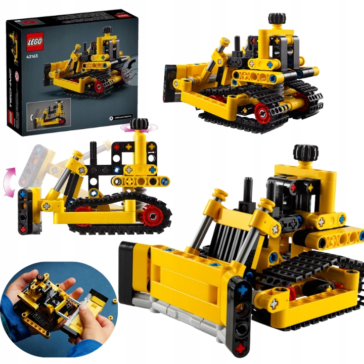 Klocki Lego Technic 42163 Ciężki Buldożer Spychacz Dla Dzieci Chłopca