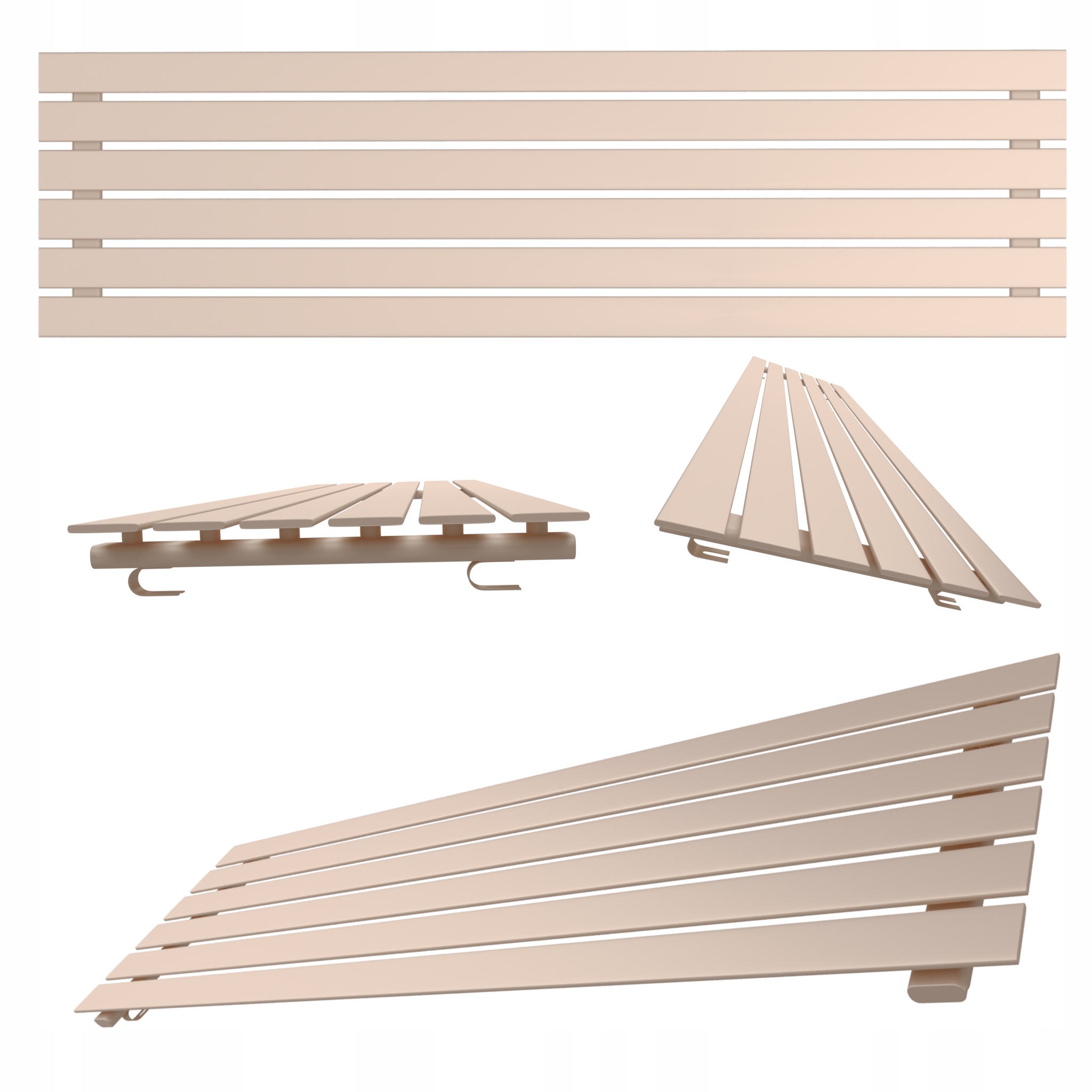 Pokojový radiátor úrovně Belloslim 45x180 zlatý růžový