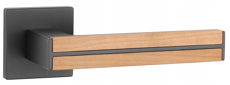 Štvorcová rozeta Imperata Slim 7 mm čierna dubové drevo Aprile