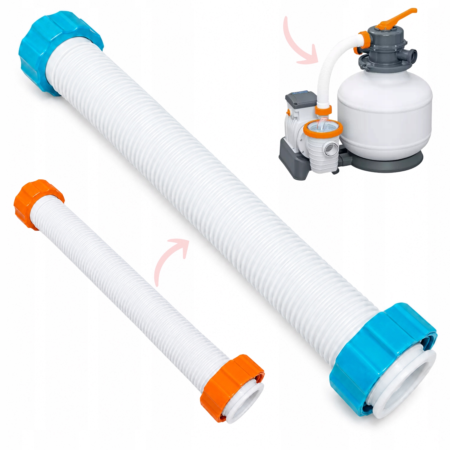 Hadicová trubka krátká Flowclear spojka pro pískovou pumpu 58497 36 kg Bestway