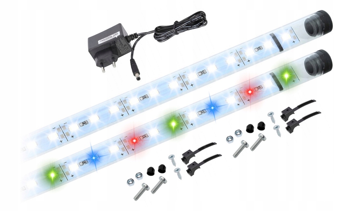 Levně 2x90 cm Led osvětlení do akvária, zářivka, lampa Grow Led Full Spectrum