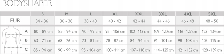 PAS WYSZCZUPLAJĄCY I MODELUJĄCY Z MIKROFIBRY 605 L Rozmiar L