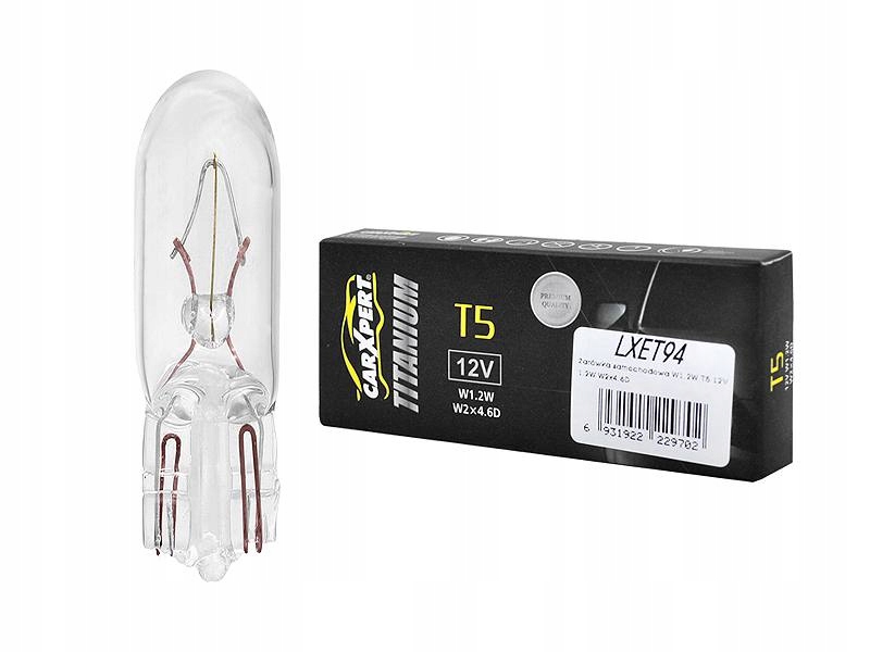 Żarówka samochodowa W1.2W T5 R5 12V mała zegary