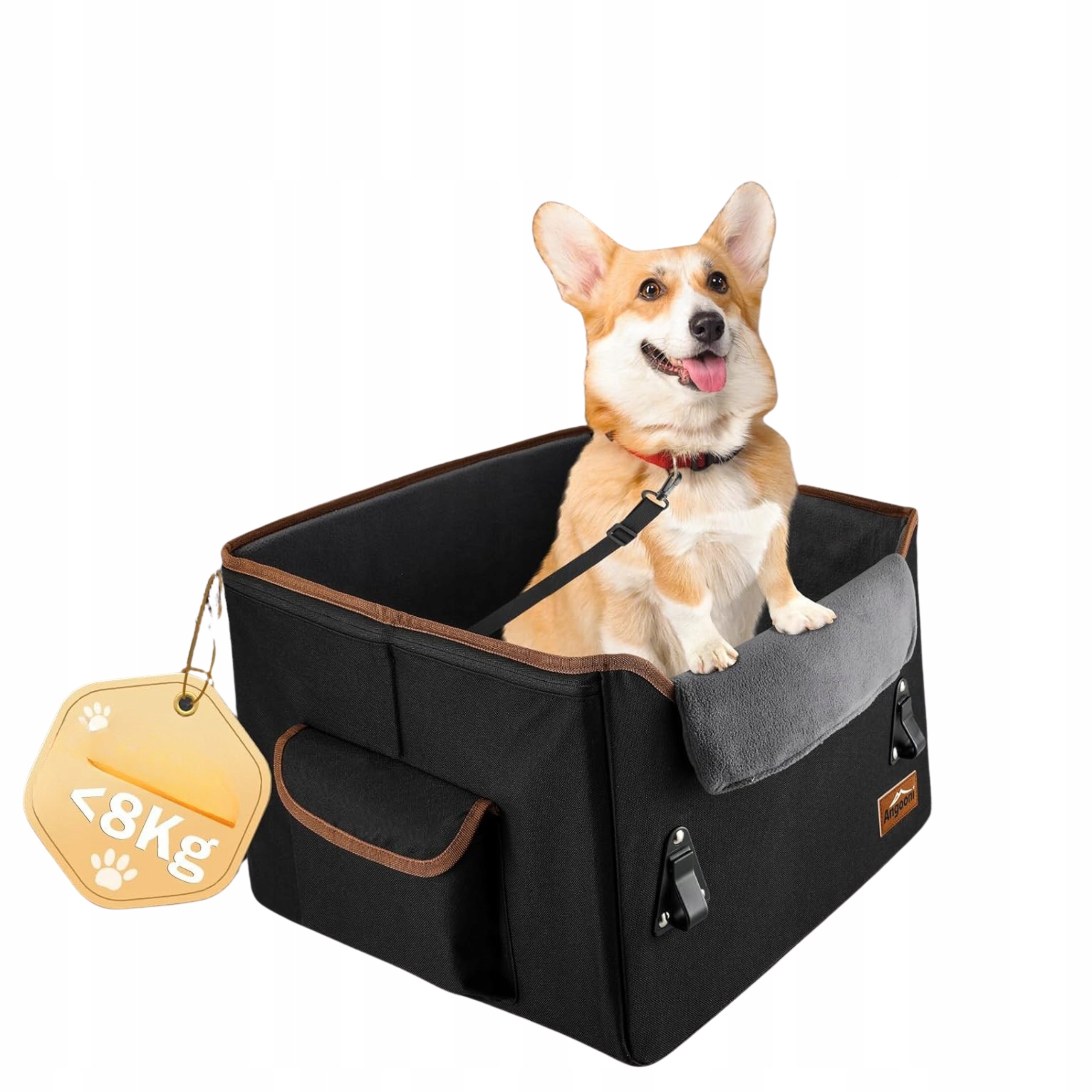 Autosedačka Přepravka pro malého psa do auta Zvýšení Kapsy