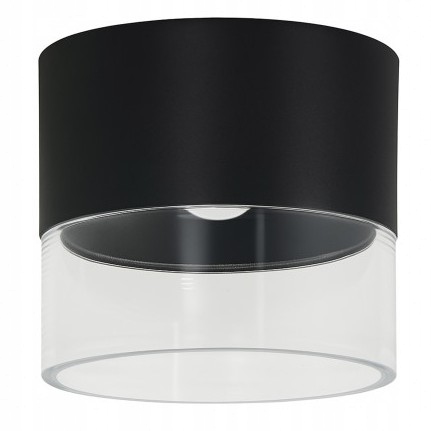 Stropná lampa, nástenná, spotová, čierna, variabilná farba Liman 10W Cct