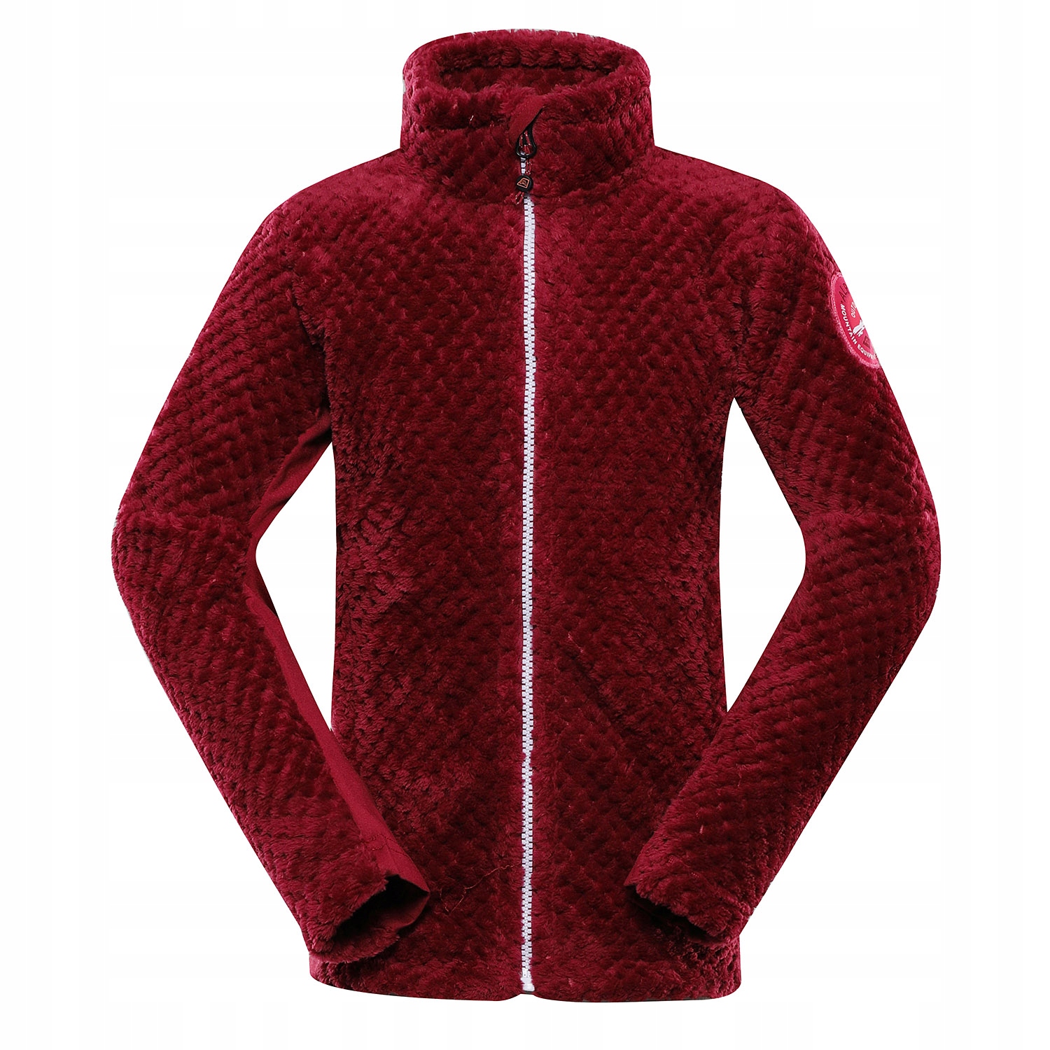 Alpine Pro Bluza dziecięca polarowa Lommo k.bordowy r.116-122