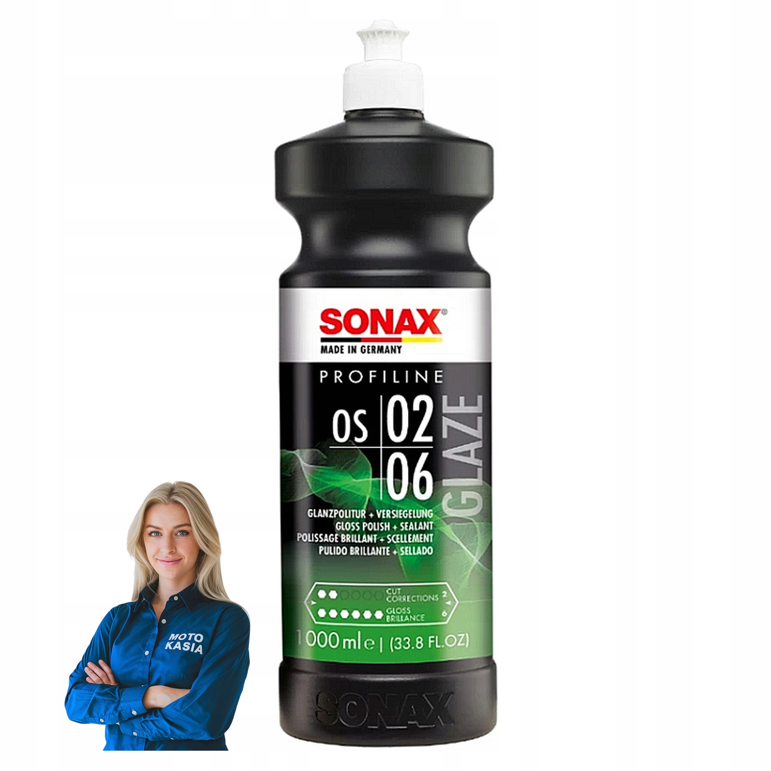 Sonax Profiline Os 02-06 Aio pasta polerska one step polerowanie ochrona 1l