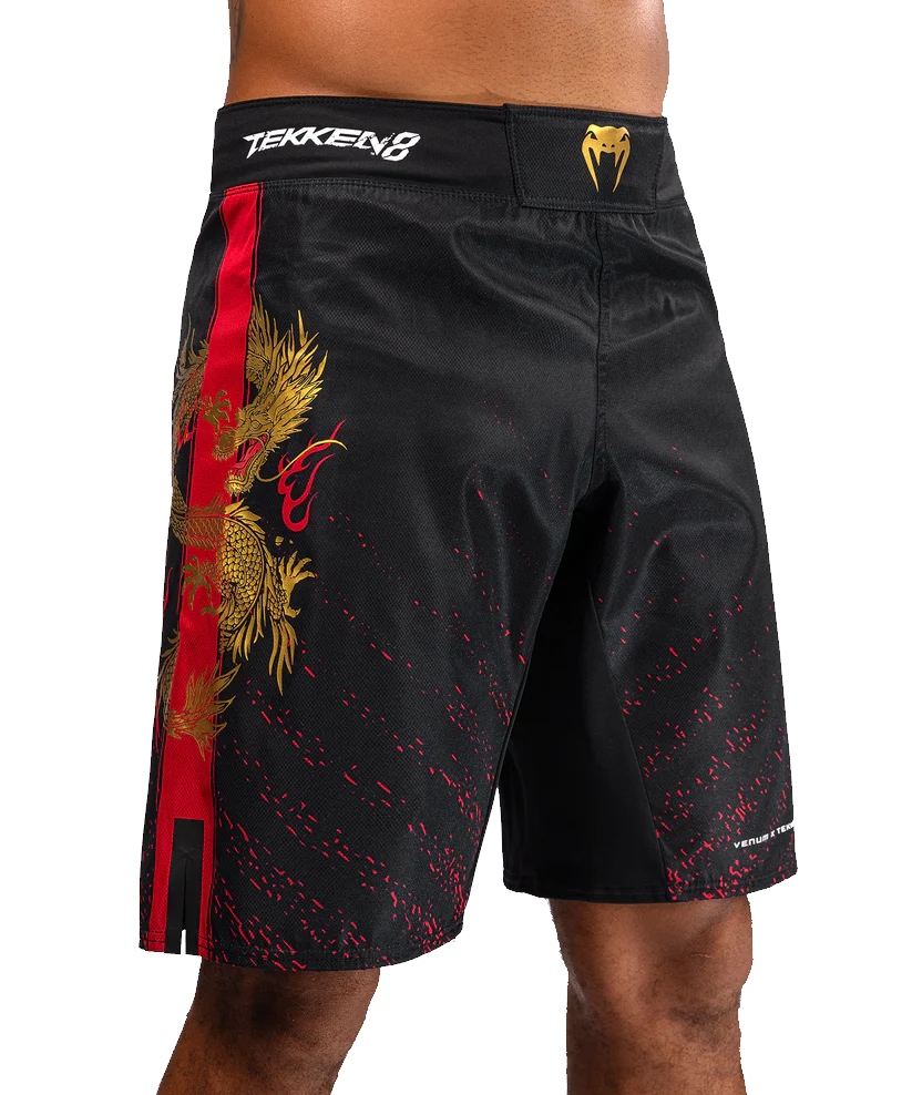 Venum x Tekken Spodenki Mma Fightshorts Marshall Law Black/Red/Gold L