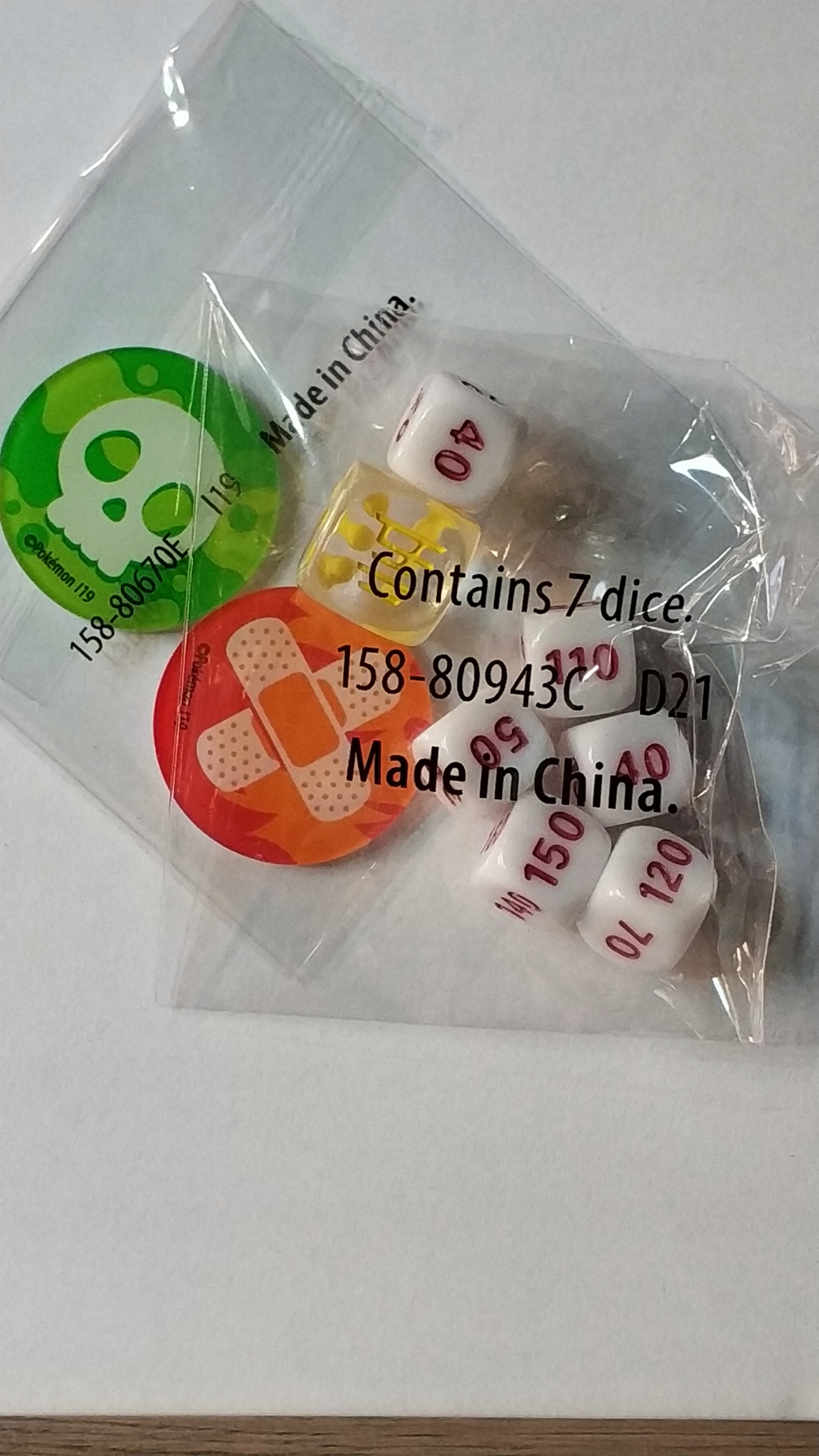 Pokemon zestaw kości i znaczników Celebrations