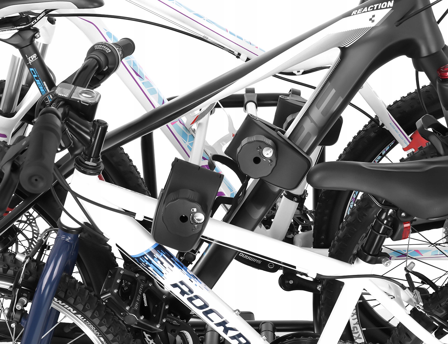 Platforma na 2 ELEKTRYCZNE rowery na hak AGURI Active E-Bike SILVER Liczba rowerów 2