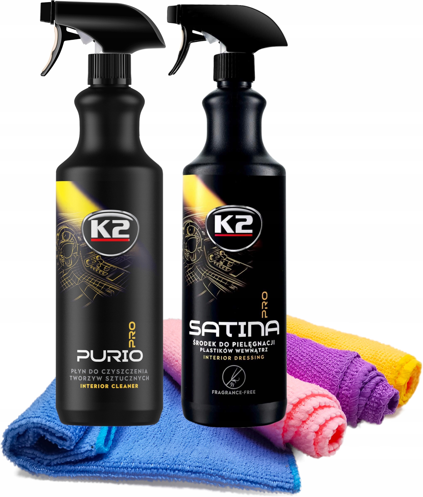 

K2 Purio Satina Pro czyszczenie pielęgnacja zestaw