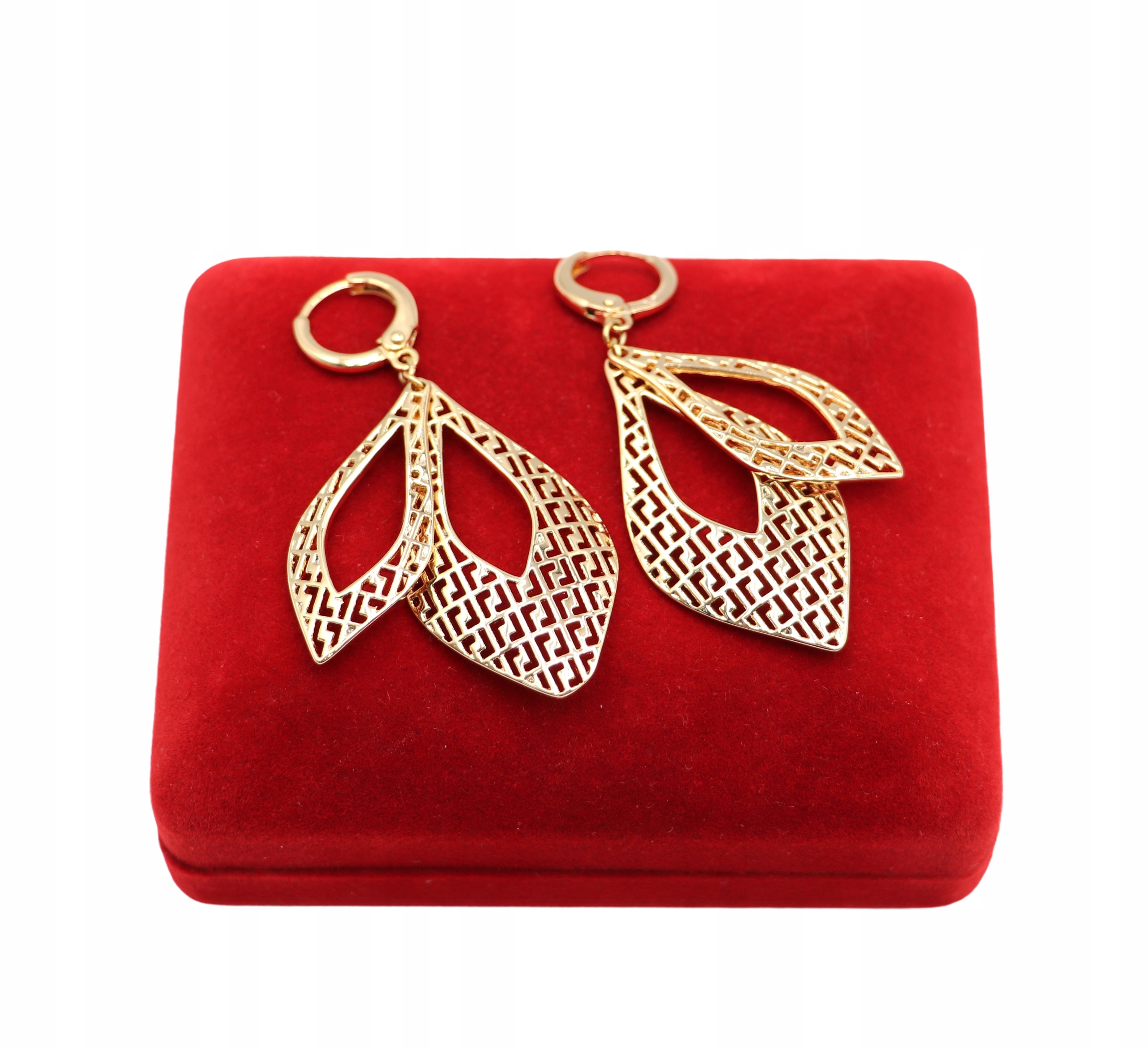 Złote KOLCZYKI ze stali chirurgicznej 316L K1416