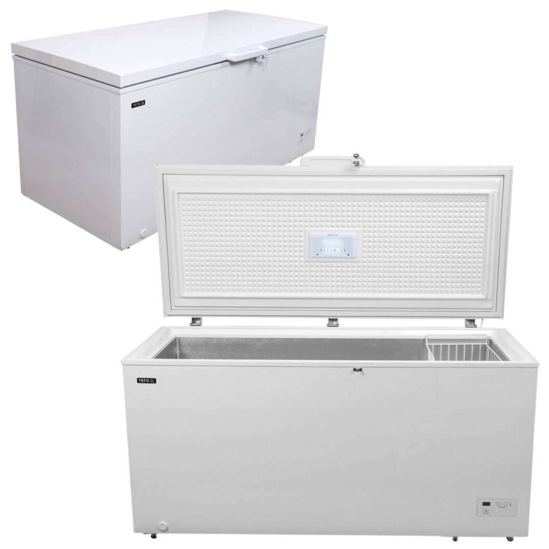 Zamrażarka chłodziarka skrzyniowa lodówka 488 L Yato 740x1655x850 mm