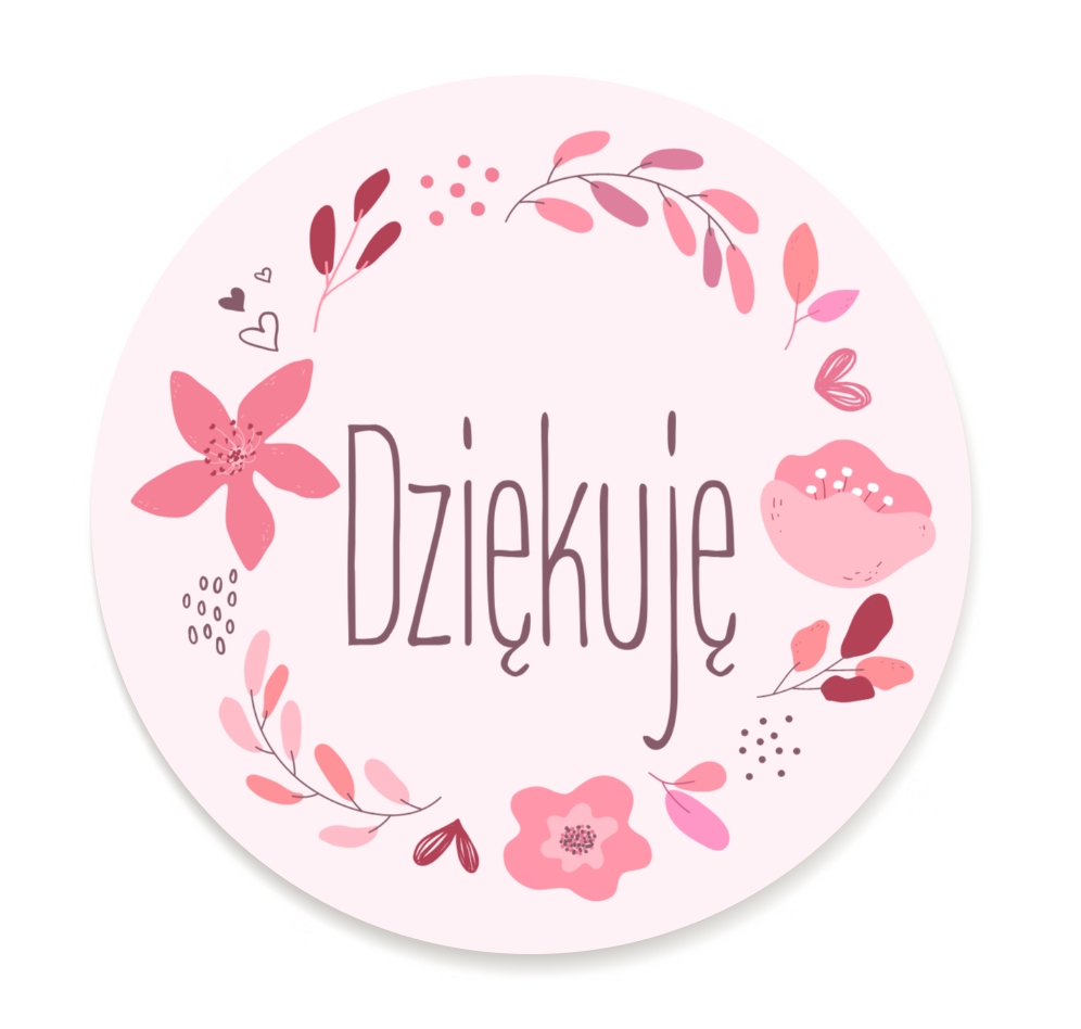 

Naklejki ozdobne Dziękuję etykiety 24 sztuki