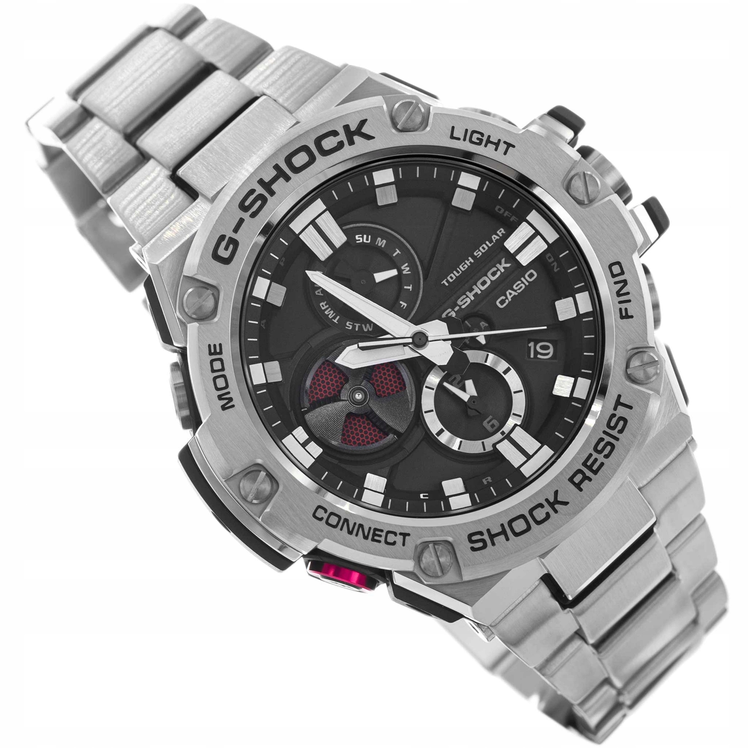 Pánské Hodinky Casio GST-B100D-1AER Premium Solární Bluetooth Náramek 20BAR