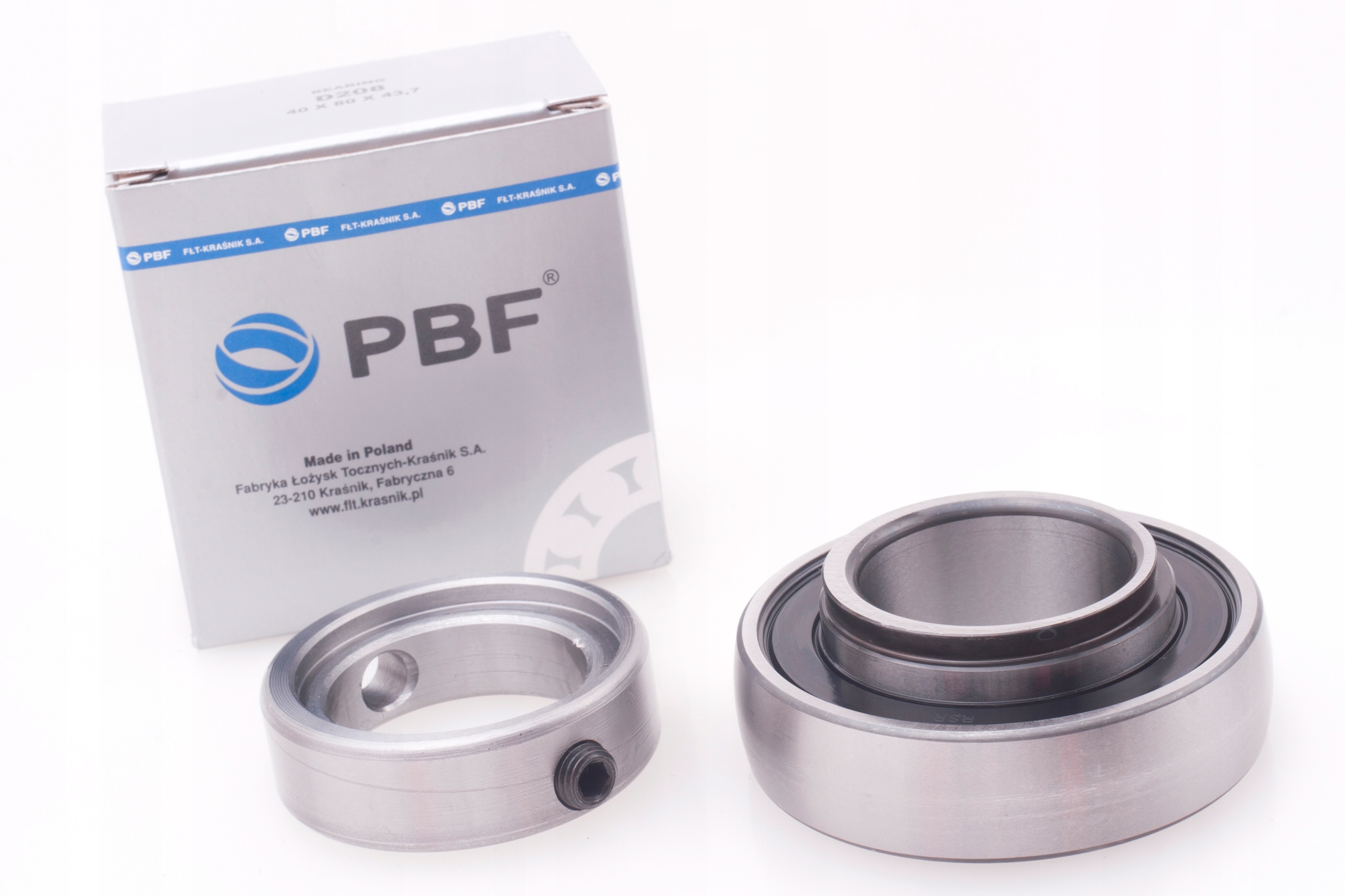 Łożysko D 207 FŁT PBF Kraśnik 35x72x38,9 GRAE YET Marka PBF