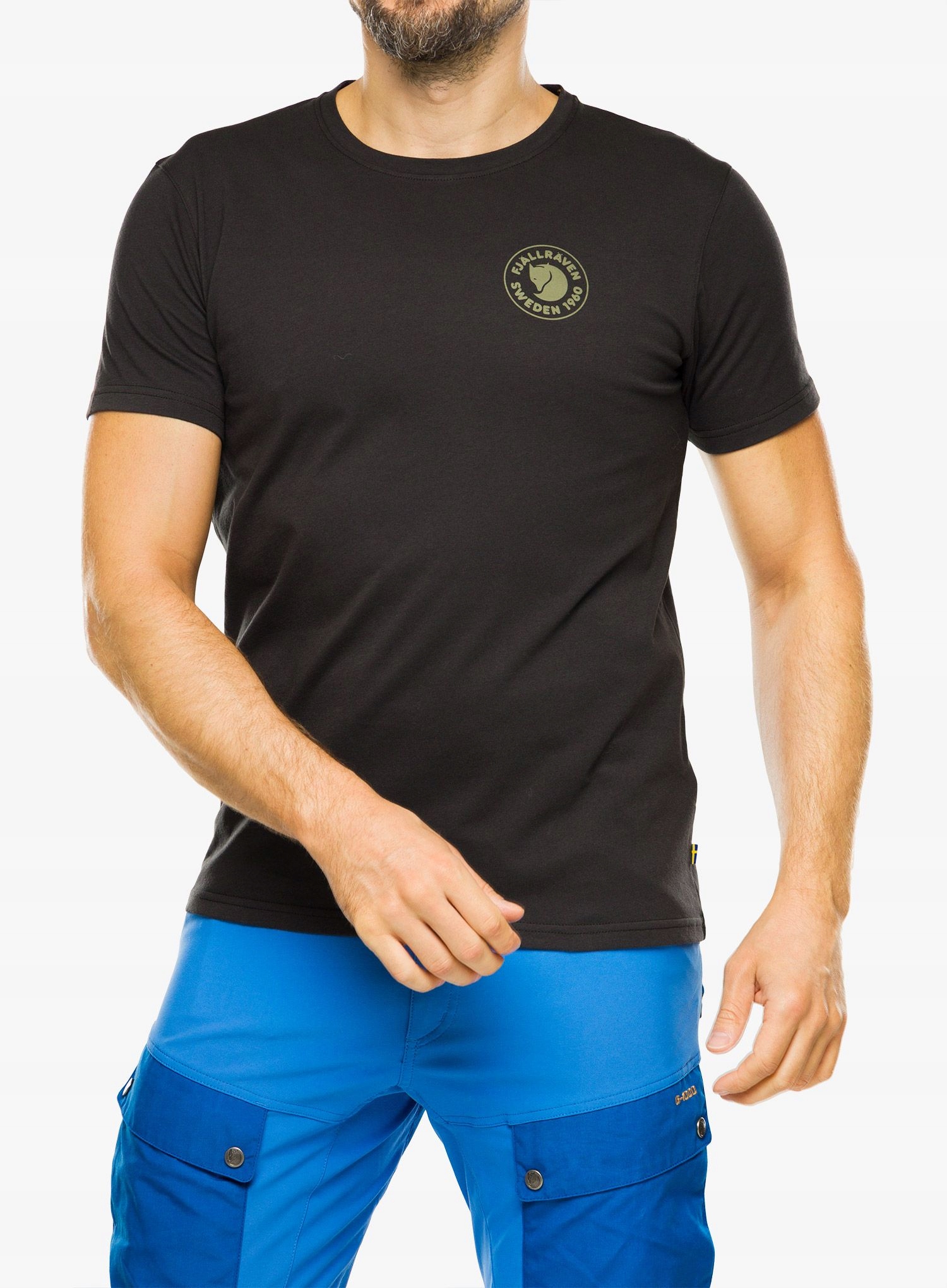 Bavlněné tričko Fjallraven 1960 Logo T-Shirt černá XL