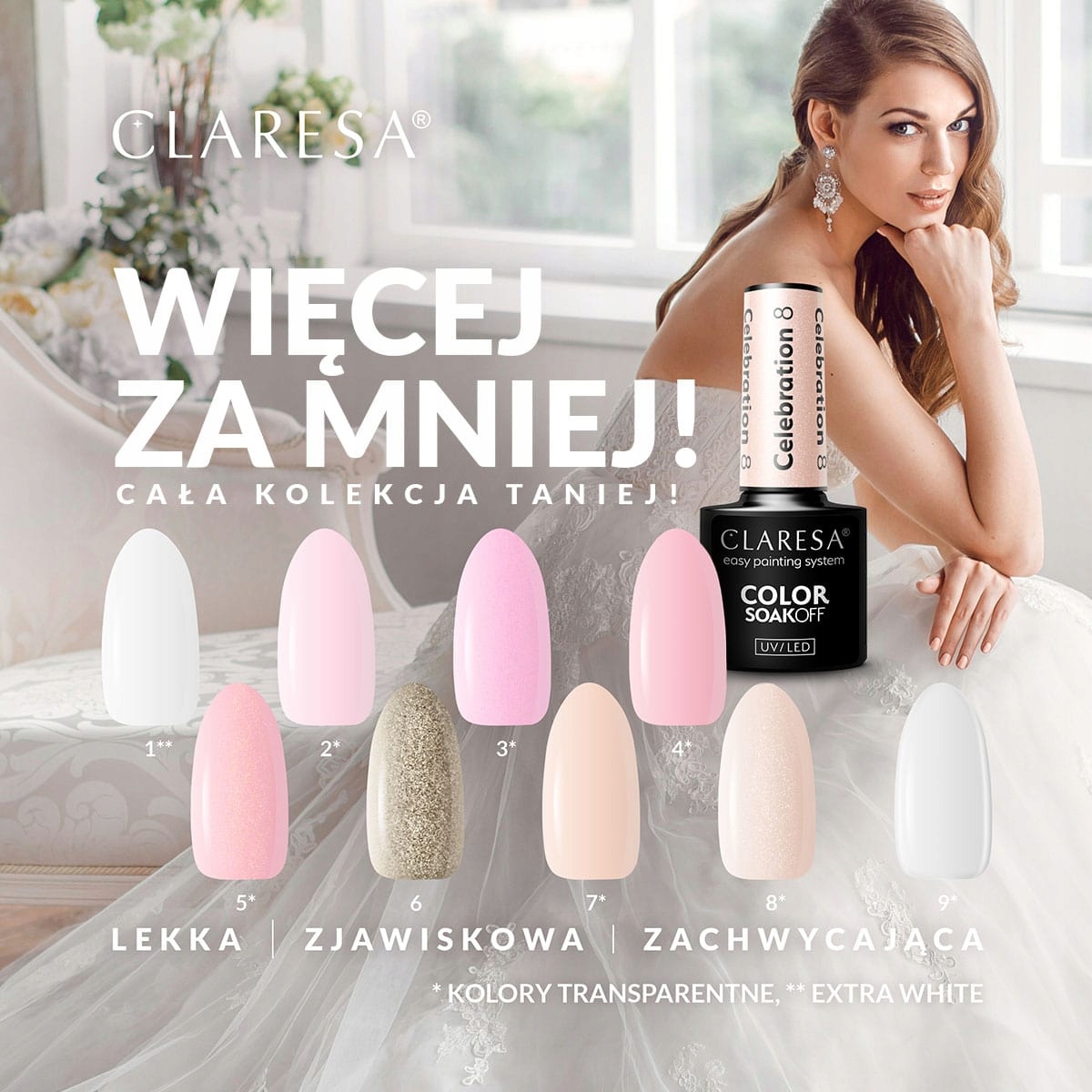 Claresa Zestaw lakierów hybrydowych – Celebration