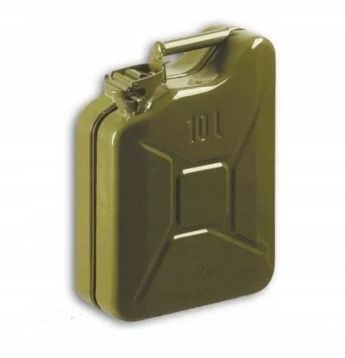 КАНИСТРА ИЗ МЕТАЛЛИЧЕСКОГО ОЛОВА ДЛЯ ТОПЛИВА 10 Л