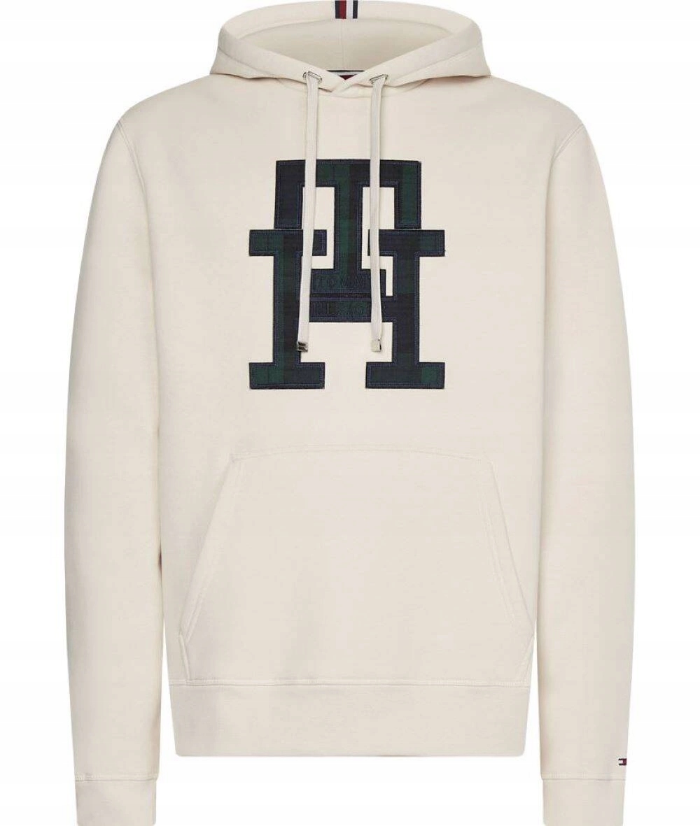 Pánská mikina Tommy Hilfiger Icon s kapucí teplá béžová, velikost S