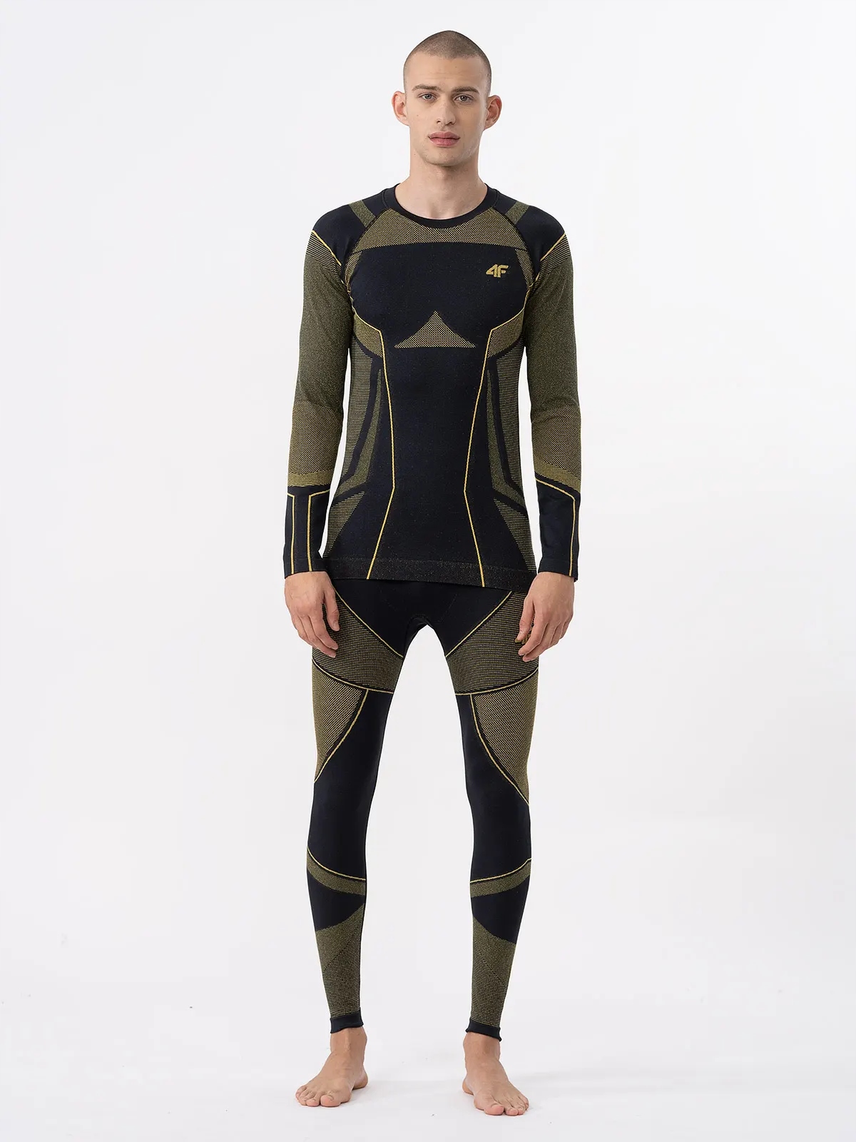 BIELIZNA TERMOAKTYWNA MĘSKA 4F KOMPLET NA ZIMĘ GÓRA DÓŁ CIEPŁA ZESTAW Rozmiar L/XL