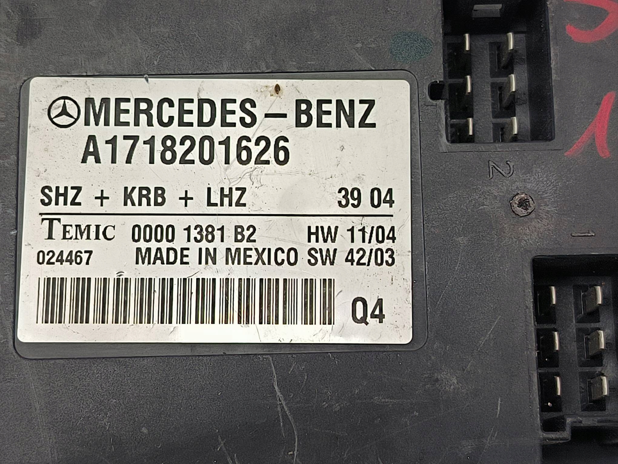 modul SITZ A1718201626 MERCEDES SKL 200