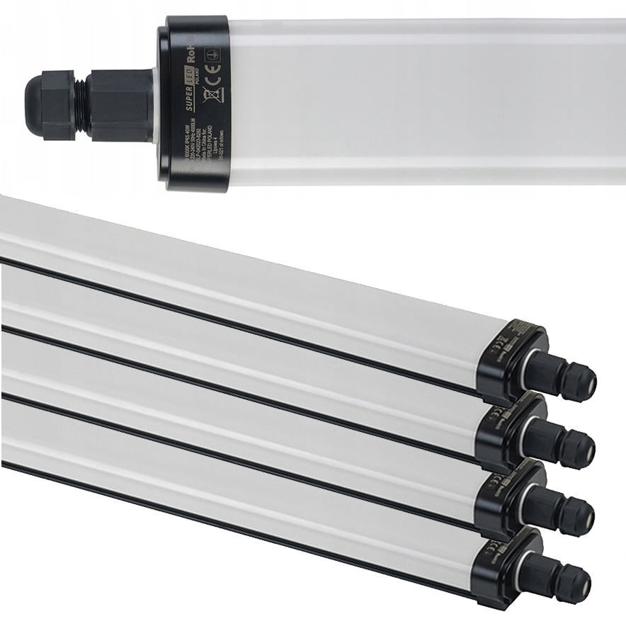 Oprawa hermetyczna Led 120 cm 60W 6600 lm Lampa Led do garażu Mocna Neutral