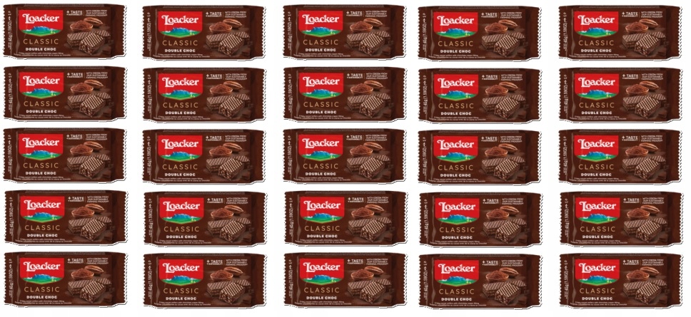 Levně 25 x 45 g Loacker Double Choc oplatky Karton