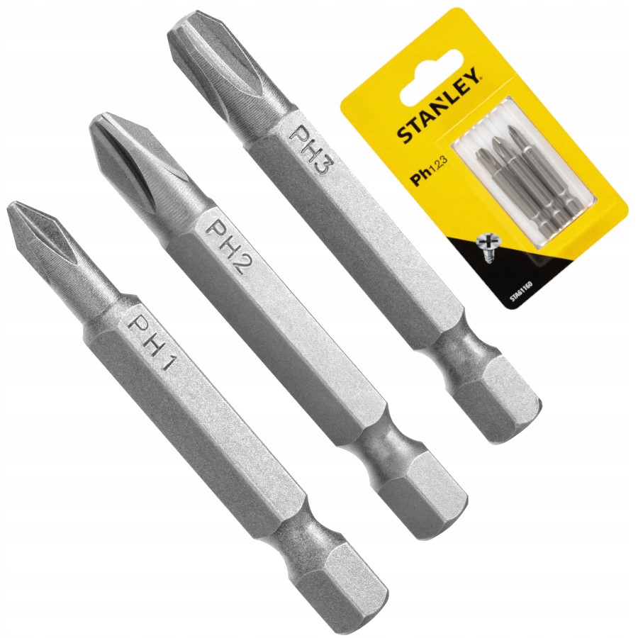 

Stanley STA61160 Bity Końcówki Wkrętarskie 3szt