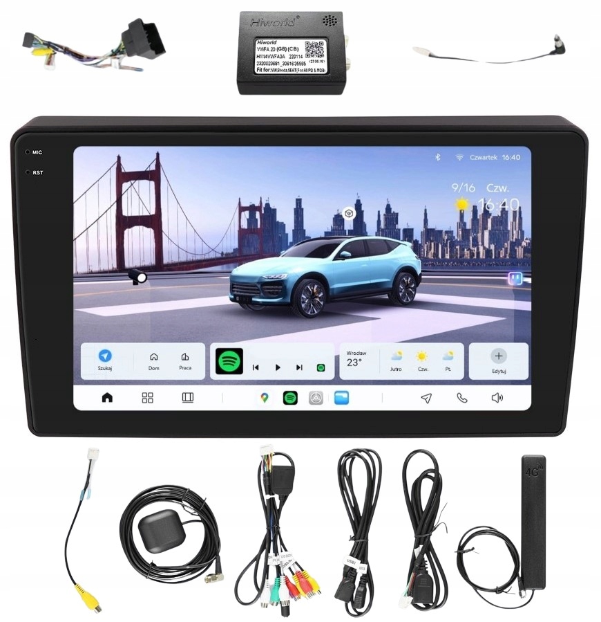 Aura Ai Radio Android Citroen Berlingo II Peugeot Partner 8/256 Gb Lte Dsp