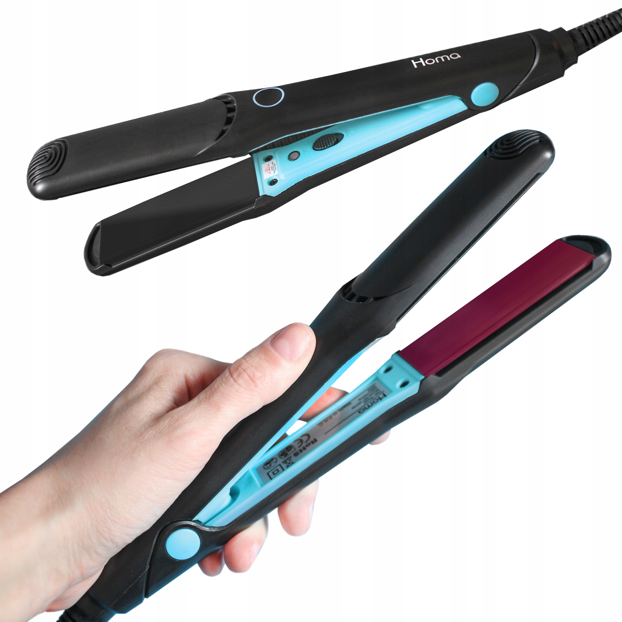 

Prostownica do włosów Homa 1,6m ceramiczna lekka