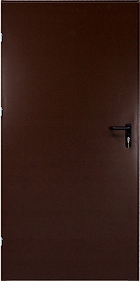 DRZWI ZEWNĘTRZNE TECHNICZNE BRĄZ 90 Prawe Kod producenta STALOWE