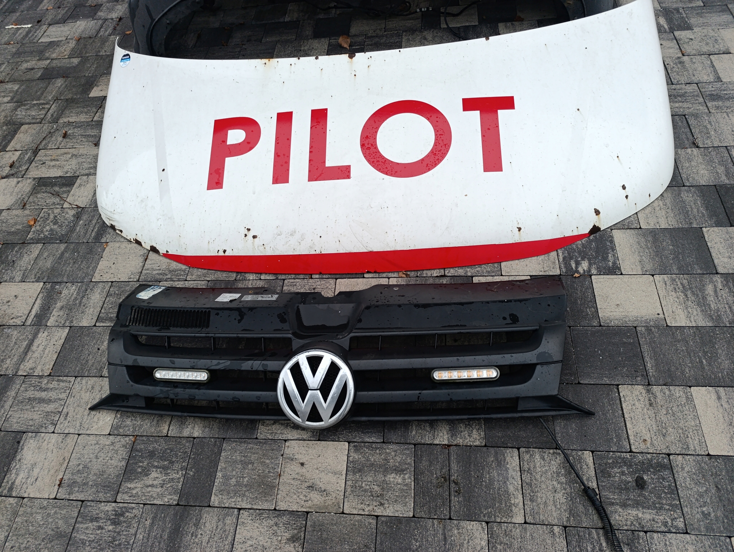 VW T5 LIFT complete front bonnet bumper support panel for radiators lights