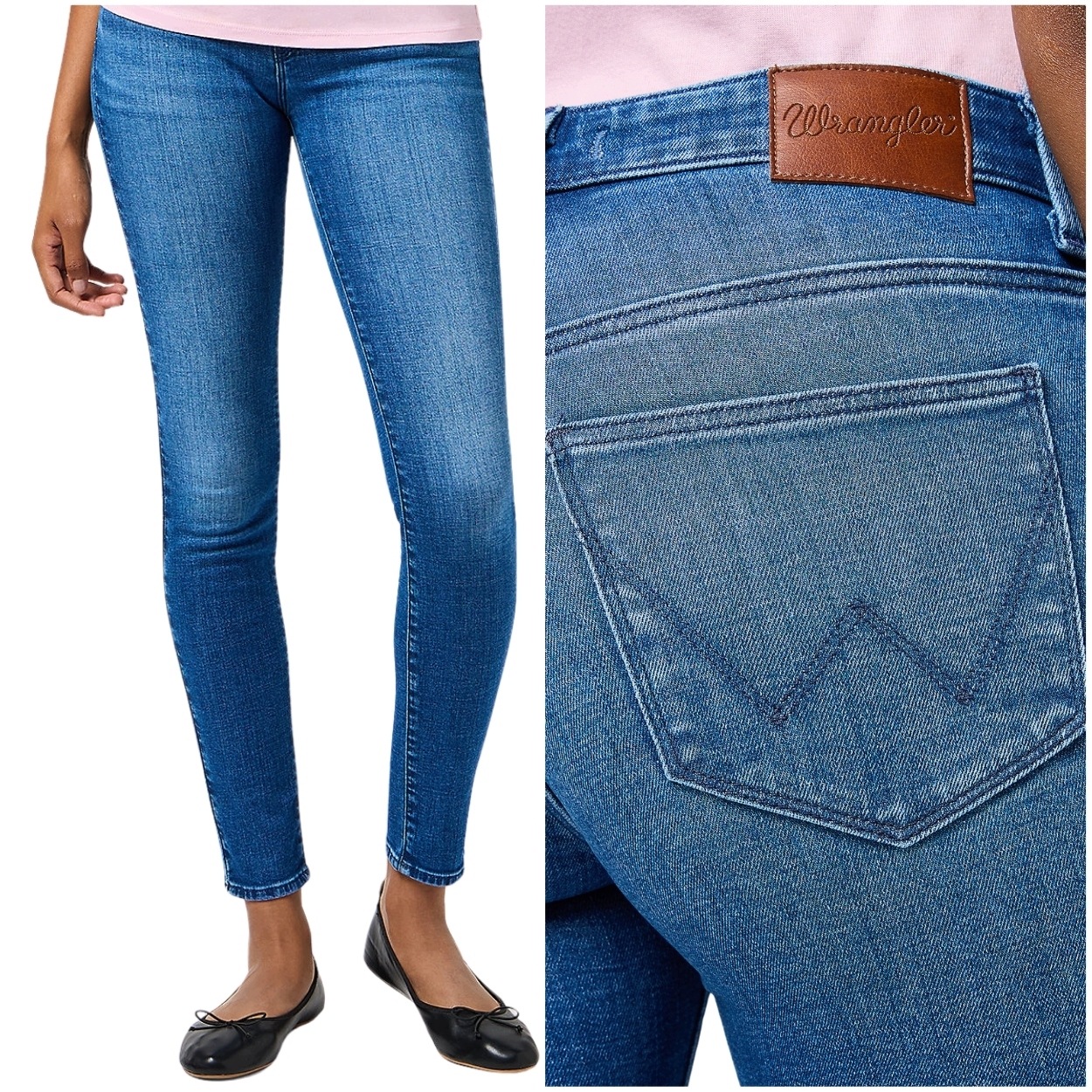 Wrangler Skinny Timeless Indigo dámské džínové kalhoty úzké nohavice W26 L30