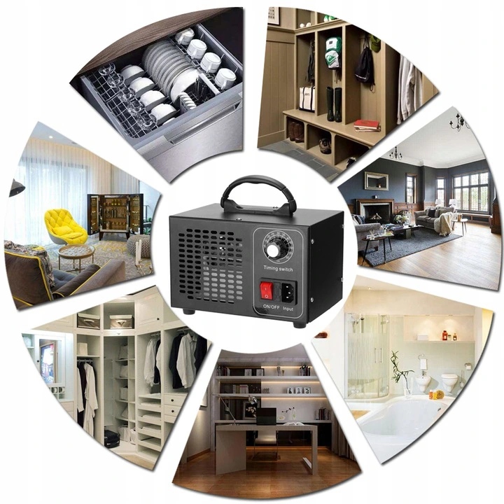 Generator Ozonu Ozonator 48G/H + Timer Kod producenta 3868 GENERATOR OZONU 48g/h