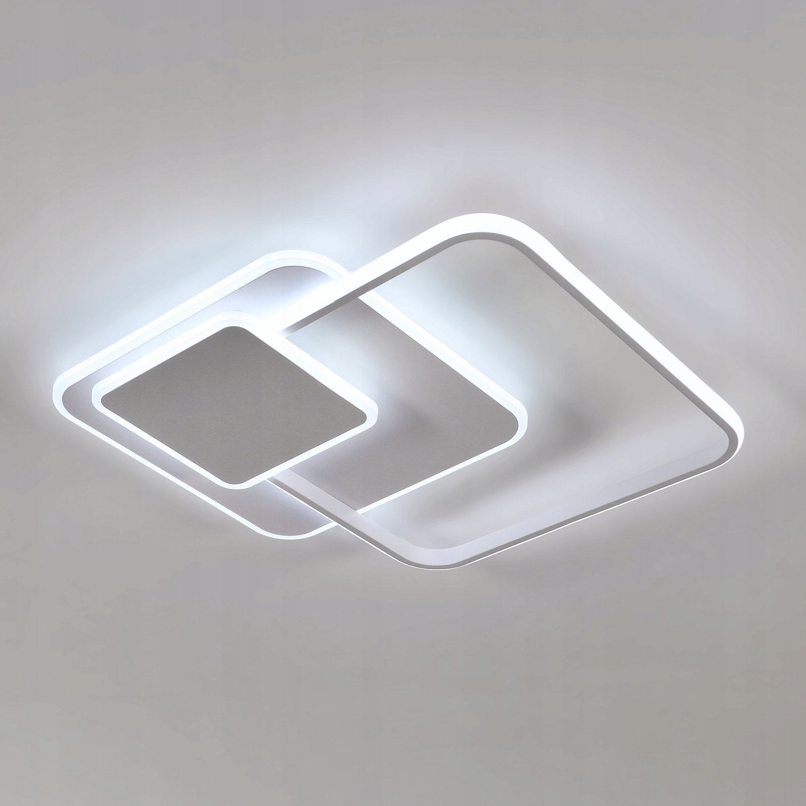 Led Stropní Svítidlo Bílé Čtvercové S Dálkovým Ovladačem Moderní Do Obýváku 48W