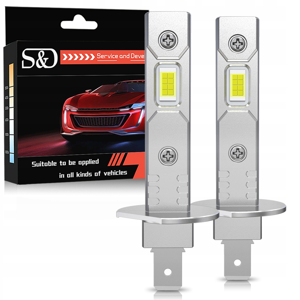 Żarówki Led H1 Retrify S&d Ultra Ciche Fanless Line 1:1 Bez Adapterów 6500K