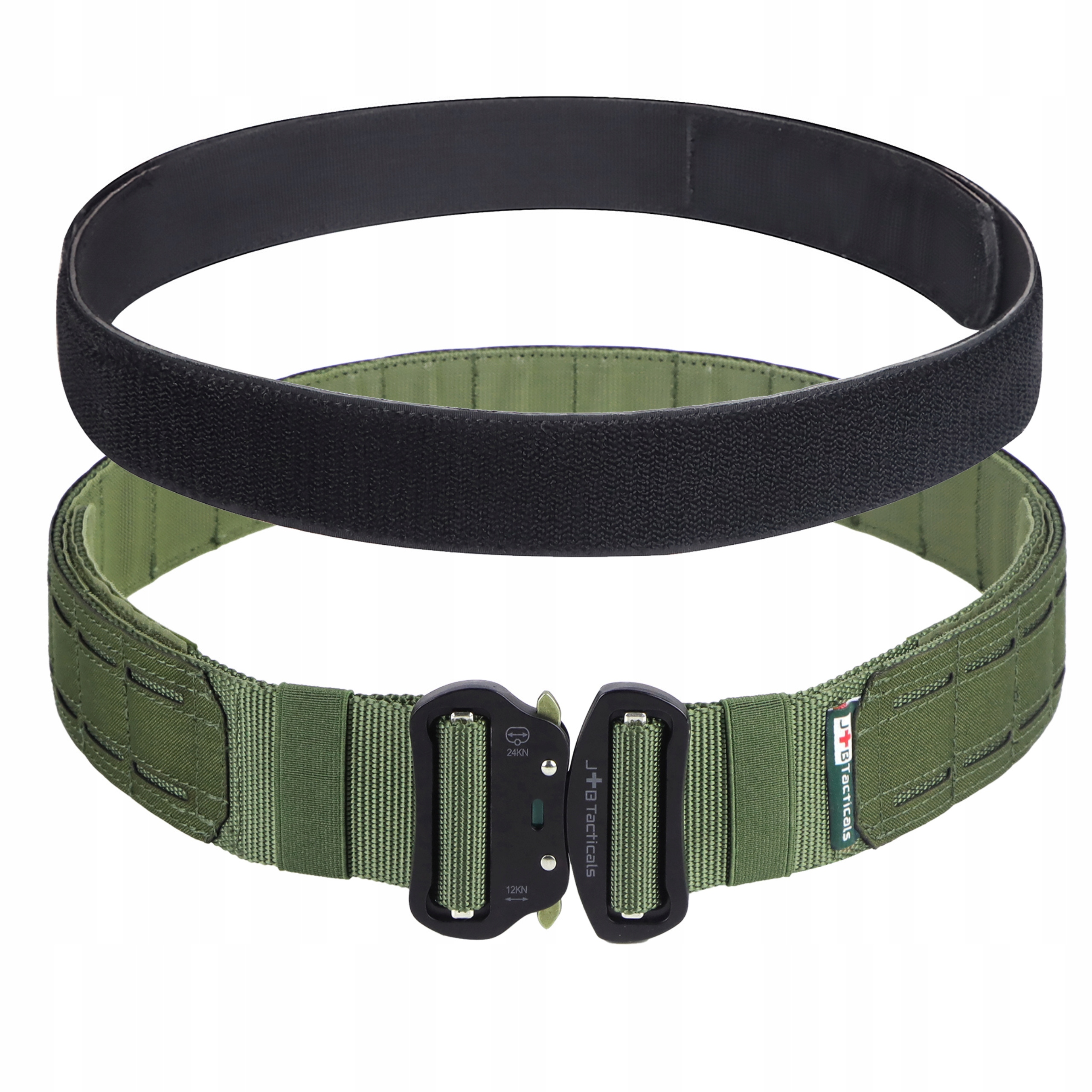 Pas Taktyczny Militarny Wojskowy Molle Podwójny Z Pasem Wewnętrznym Zielony