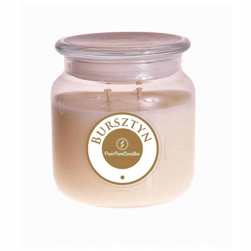 

Świeca zapachowa Sojowa PomPom Duża Bursztyn