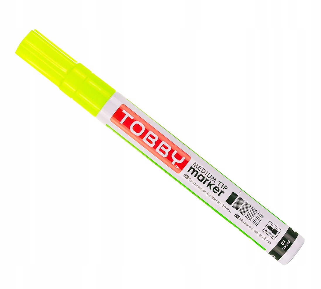 

Marker Olejowy olejny Żółty Tobby świeci w Uv