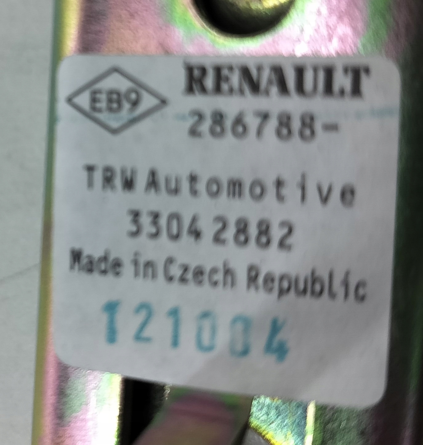 8200286788 - регулятор высоты ремней ремень безопасности MASTER II